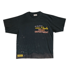 HEART DEPARTMENT PALETTE TEE - FADED BLACK